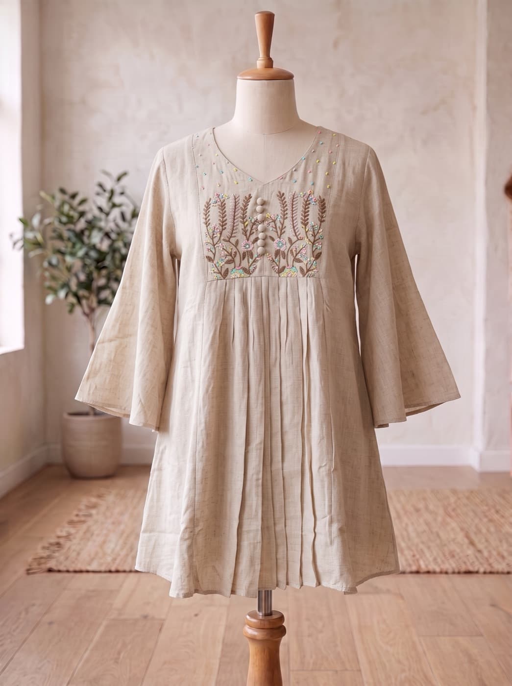 Sand Flare Embroidered Kurti